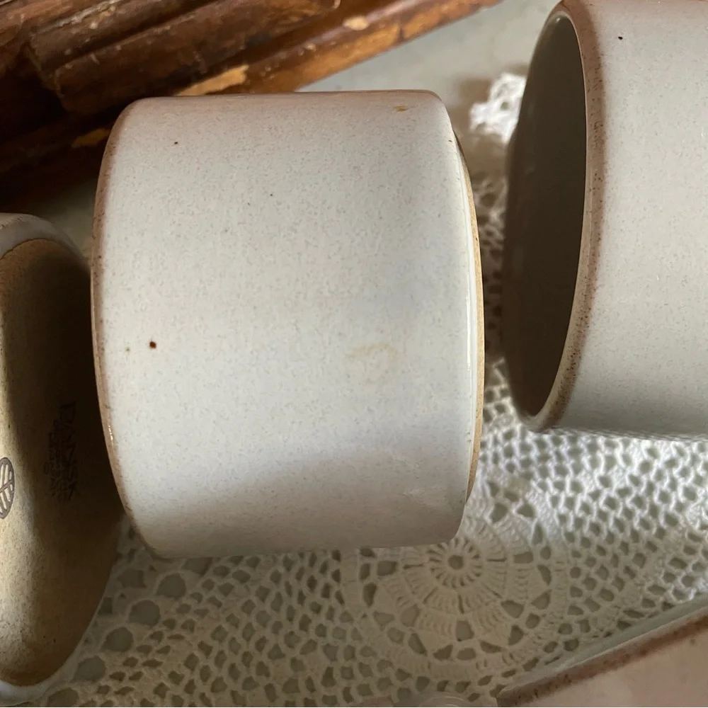 5 MCM Dansk Nielstone Speckled Stoneware Flat Mugs Cups Niels Refs-gaard Design - Picture 10 of 15